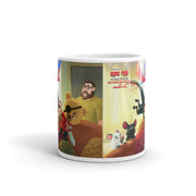 White glossy mug