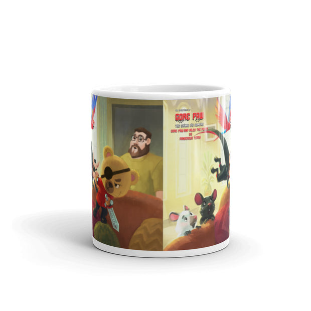 White glossy mug