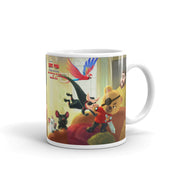 White glossy mug
