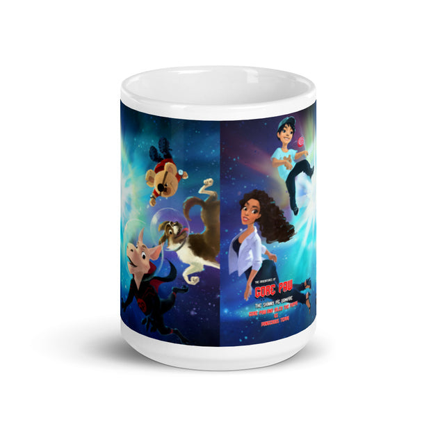 White glossy mug