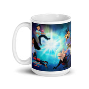 White glossy mug
