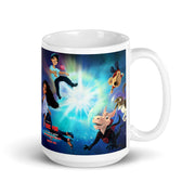 White glossy mug