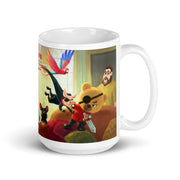 White glossy mug